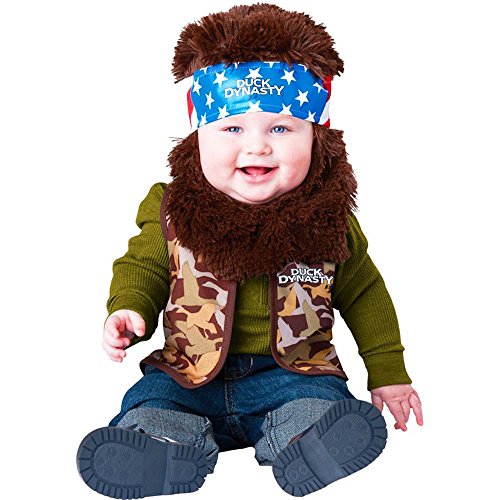 InCharacter Duck Dynasty Baby Costume Willie (Brown Beard & Bandana) - Infant Large
