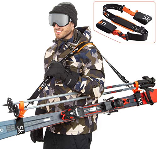Sklon Ski Strap and Pole Carrier | Avoid The Struggle and Effortlessly Transport Your Ski Gear Everywhere You Go | Features