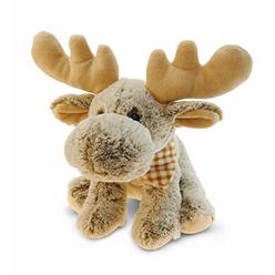 Puzzled DolliBu Plush Moose Stuffed Animal - Soft Fur Huggable Floppy Moose, Adorable Playtime Brown Moose Plush Toy, Cute Wild Life