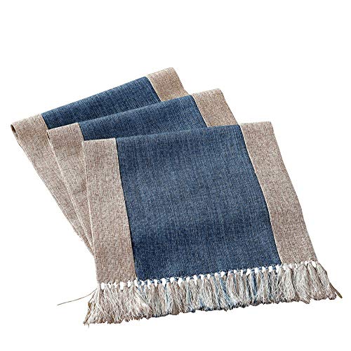 HomeyHo Rustic Table Runner with Fringe Dinning End Table Runner for Living Room Now Designs Table Runner Long Table Runner