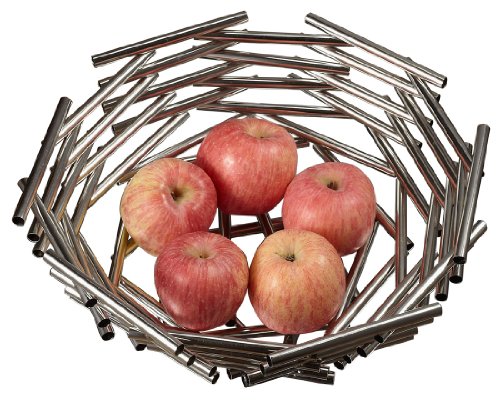 Visol Products Girard Stainless Steel Fruit Bowl, Large
