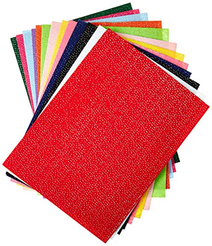 The New Image Group Glimmer EZ Felt 9-Inch by 12-Inch, 25/Pkg, Assorted Colors
