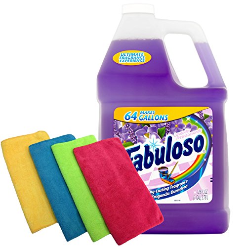 fabuloso makes 64 gallons lavender purple liquid multi-purpose professional household non toxic fabolous hardwood floor clean