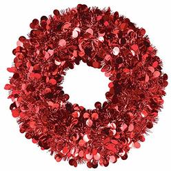 Amscan red jumbo wreath christmas decoration -17", 1 pc.