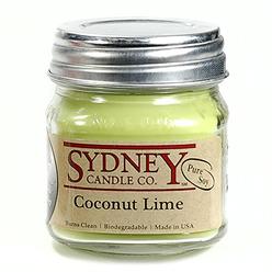 Sydney Candle Co. - Coconut Lime - Mason Jar Candle - (7.5 oz)
