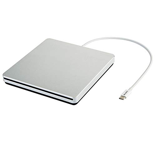 VikTck External CD DVD Drive, USB 3.0 & Type-C CD DVD+/-RW Burner Player Recorder Writer Reader, Portable Compatible with