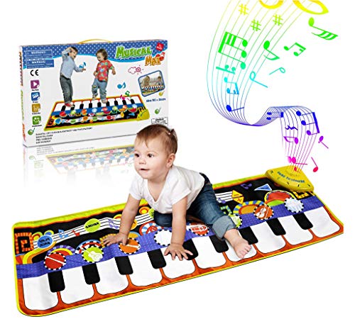 RenFox Kids Musical Mats, Music Piano Keyboard Dance Floor Mat