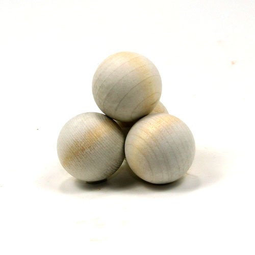 Unique Wood Shapes Mylittlewoodshop - Pkg of 6 - Ball - 5/8 inches in Diameter 16mm Unfinished Wood(WW-RB0625-6)