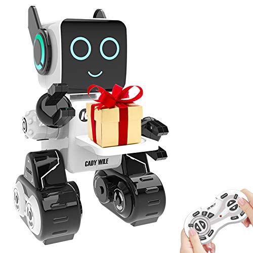 ANYSUN Robot Toy for Kids, Intelligent Interactive Remote Control Robot with Built-in Piggy Bank Educational Robotic Kit Walks Sings