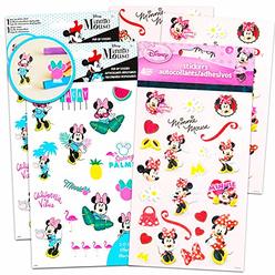 Trends Unknown Minnie Mouse Stickers Party Favors Pack - Bundle Includes Over 150 Tropical Minnie Mouse Stickers (8 Sticker Sheets, Minnie