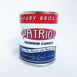 Fury Bros. Patriot Scented Candle for Men, Scented with Fire Smoke and Fresh Cut Tobacco (1 Pint Oil Can Soy Candle)