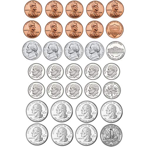 Ashley US Coin Money Set Die-Cut Magnets, Multi