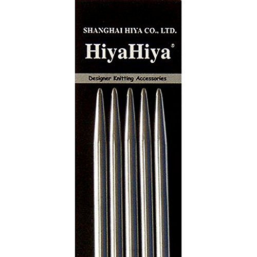 HiyaHiya Double Point 6 inch (15cm) Steel Knitting Needles (Set of 5) Size US 0000 (1.2mm) HISTDP6-4-0