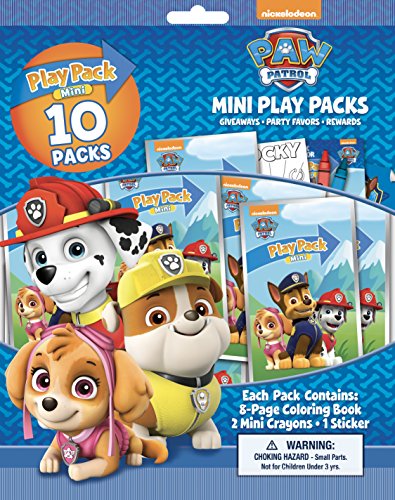Nickelodeon Bendon Paw Patrol 10 Mini Play Packs