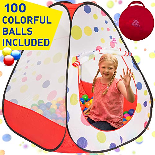Kiddey Kids Ball Pit Play Tent 100 Ball Pit Balls Included Pops up