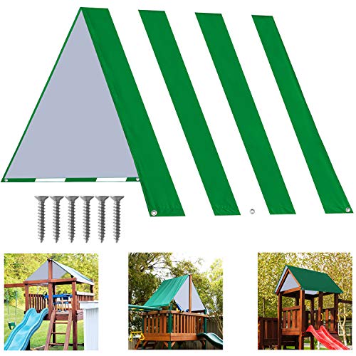 ABCCANOPY Swing Set Replacement Tarp, 52"X90" Playground Roof Canopy Waterproof Swingset Cover for Playgrounds, Shade