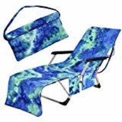 Freesooth Beach Chair Cover, Lounge Chair Covers with Side Pockets 86.5" x 30.5" Lounge Chair Towels for Summer Beach Outdoor Ta