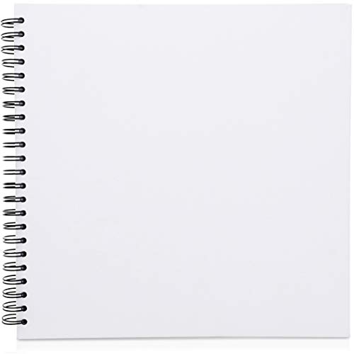 Paper Junkie Hardcover Scrapbook Album (12 x 12 Inches, White, 40 Sheets)
