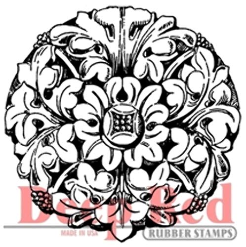 AllStamp ShopForAllYou Stamping & Embossing Rubber Stamp Wrought Iron Medallion Flower Finial
