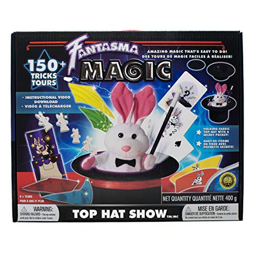 Fantasma Toys Fantasma Top Hat Show Magic Set for Kids - Magic Kit to Learn More Than 150 Magic Tricks - Great for Boys and Girls 6 Years