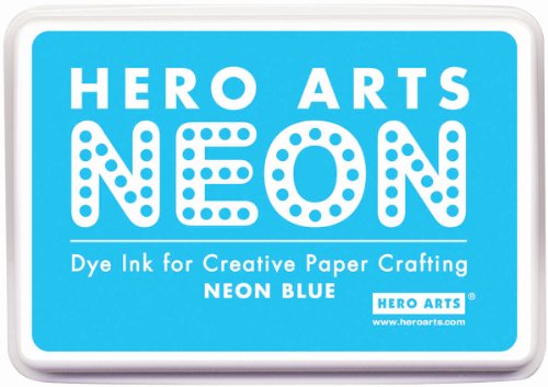 Hero Arts Rubber Stamps Neon Ink Stamp Pad, Blue