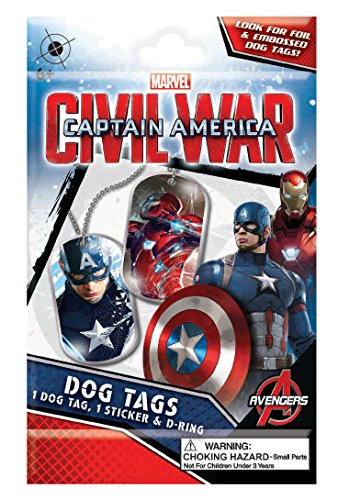 Tech 4 Kids Inc. Tech4Kids Captain America Civil War Dog Tags