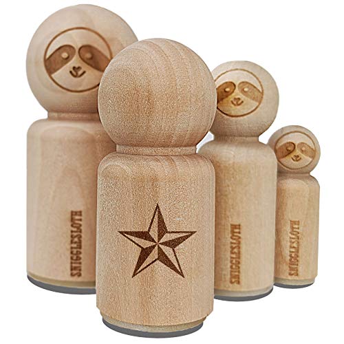 Sniggle Sloth Nautical Star Rubber Stamp for Stamping Crafting Planners - 1 Inch Medium