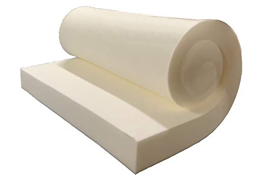 GoTo Foam 1" Height x 14" Width x 27" Length 44ILD (Firm) Upholstery Cushion Made in USA