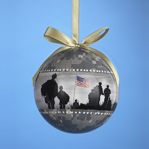 Kurt S. Adler Kurt Adler USA Army US Military Camouflage Decoupage Christmas Tree Ornament