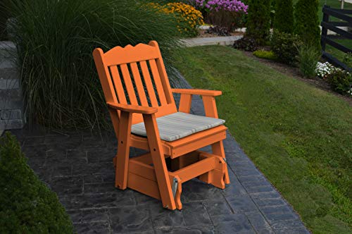 Furniture Barn USA Poly 2 Ft Single Royal English Glider Chair - Orange