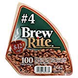 Brew Rite #4 Cone Coffee Filter, 100-Count-Brew Rite-46-101W/24 by Brew Rite