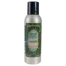 Smoke Odor Exterminator 7 oz Large Spray Evergreen & Berries Spray, (2)
