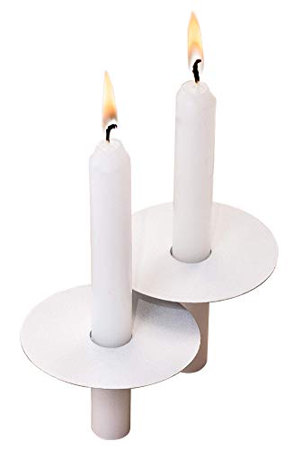 Exquizite 104 Church Candles with Drip Protectors for Christmas Eve Candlelight Service, Easter Service, Vigil Service,