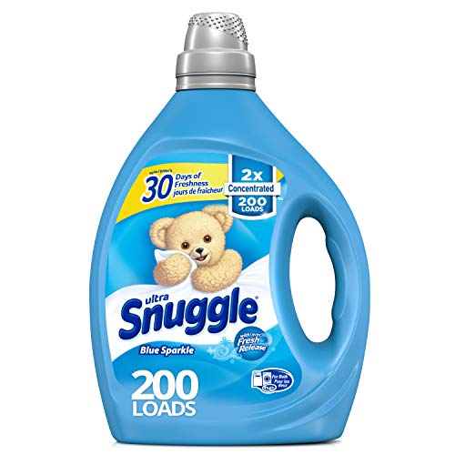 Snuggle Blue Sparkle Liquid Fabric Softener, 2X Concentrated, 200 Loads
