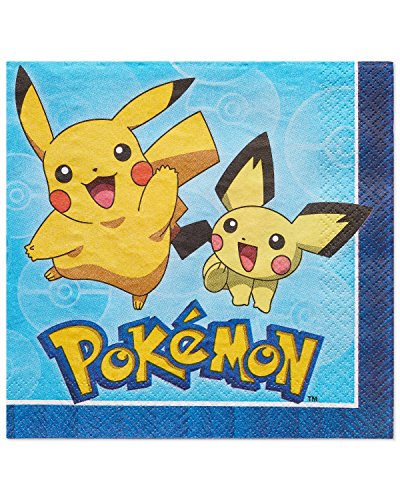 American Greetings Pokemon Paper Lunch Napkins for Kids (16-Count)