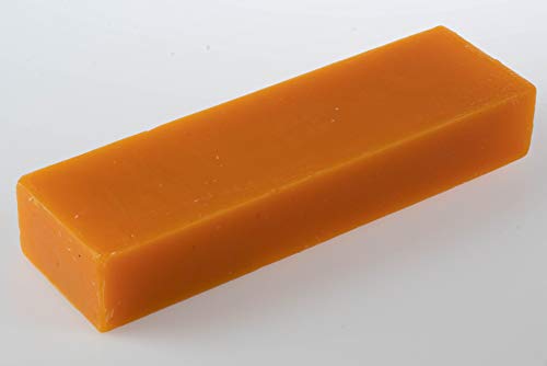 Blended Waxes, Inc. Cheddar Cheese Wax 1lb. Block - Fully Refined Premium Wax For Cheese Making - Wax Can Be Used For A