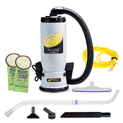 ProTeam Commercial Backpack Vacuum, QuietPro BP Vacuum Backpack with HEPA Media Filtration and Xover Multi-Surface