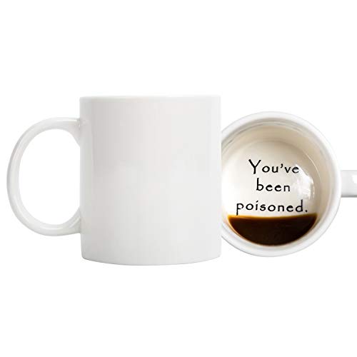 FLY SPRAY Funny Coffee Mug YOU'VE BEEN POISONED Novelty Creativity Drink Cups Unique Joke Great Gag Gift Idea For Men Women