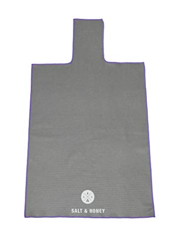 Salt & Honey Non-Slip Pilates Reformer Mat Towel (Gray)