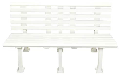 Tourna Courtside 5-Foot Deluxe Bench Heavy Duty - White