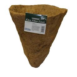 Bosmere F518 Replacement Coco Fiber Basket Liner for 14-Inch Cone Baskets,Natural Brown