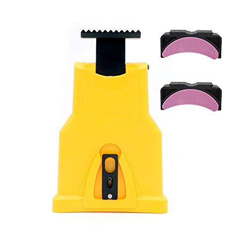 NUZAMAS Chainsaw Sharpener, Chain Saw Blade Sharpener, Saw Chain Tool with 2 Sharpening Stones and Holders, Fits for 14in,