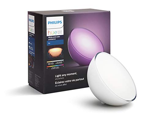 Philips Hue Go White and Color Portable Dimmable LED Smart Light Table Lamp (Requires Hue Hub, Works with Alexa, HomeKit and