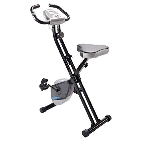 Stamina Folding Exercise Bike 182 | Three Expert-Guided, Online Workout Videos Included | Smooth, Adjustable Magnetic