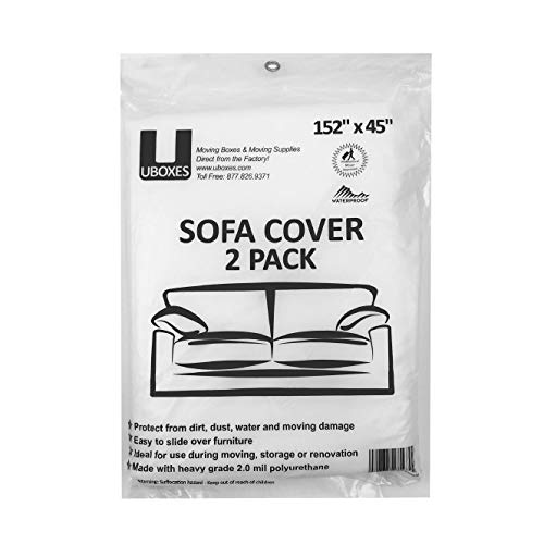 UBOXES SOFA Moving Covers (2 Pack) - 45" x 152" - Moving & Storage Bags - UBOXES