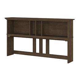 Bush Furniture Salinas 60W Hutch for L Shaped Desk, Ash Brown