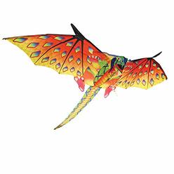 Brainstorm Products Brainstorm X Kites-76 Wingspan 3-d Kite: Yellow and Green Dragon