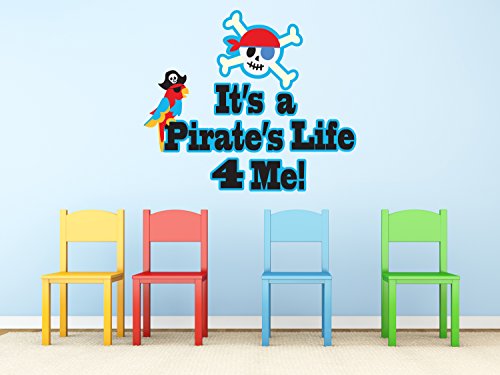 Sunny Decals Pirate Sign Fabric Wall Decal