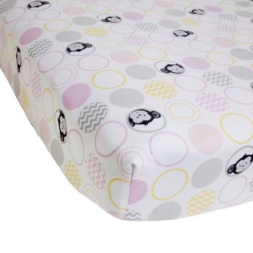 Bedtime Originals Crib Fitted Sheet, Pinkie