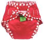 Kushies Cloth Swim Diaper - - Red - Large